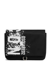 logo print messenger bag